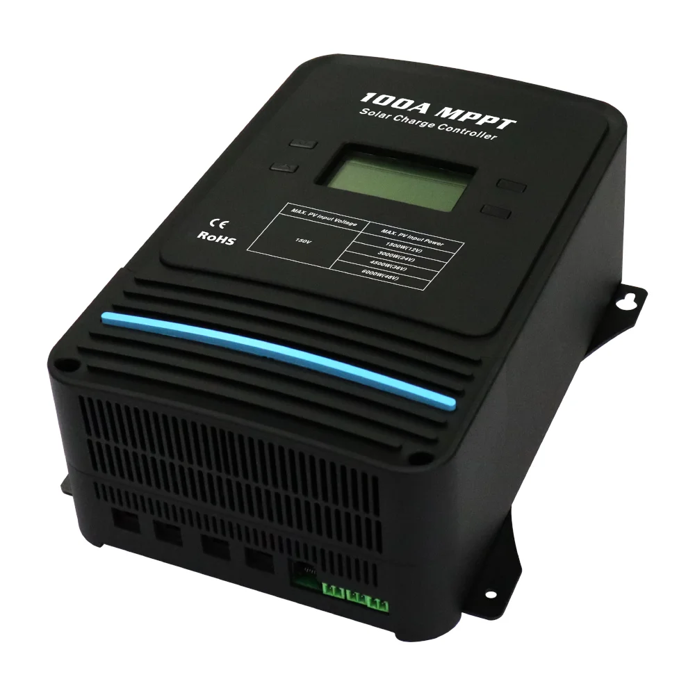 Solar controller 12v 24v 48v 60A 80A 100A 120A LCD Display Solar Power System controller PWM Mppt Charge Controller