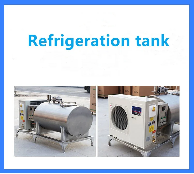 100 300 500 600 1000 1500 Liter Milk Cooler Machine Milk Cooling Tank  Milk Cooling Tank Equipment