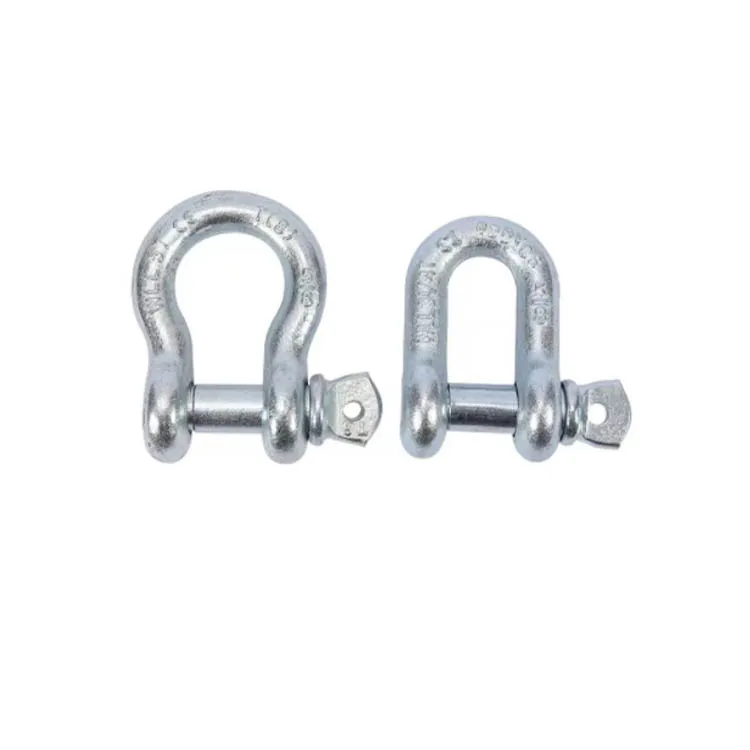 High Strength Hardware Rigging Bolt Type Bow Shape Shackle D-Type Shackle