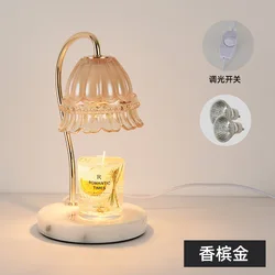 Luxury aromatherapy night lamp candle warmer  Marble base electric lamp wax melt burners