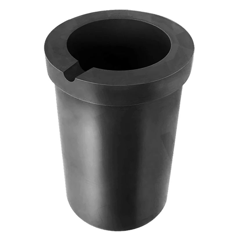 High purity graphite crucible with quartz jacket for medium and high frequency induction furnace melting gold, silver, and other