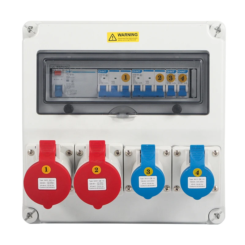 Datai Customized 3 phase portable Industrial waterproof power distribution box