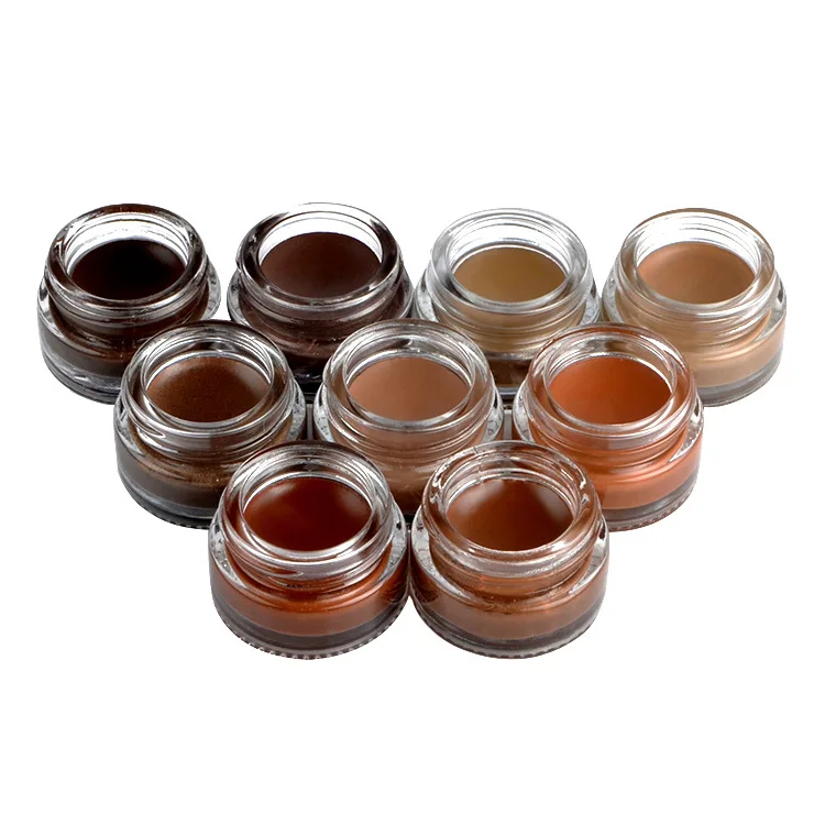 Hot Selling Eyebrow Pomade 9 Color Water WaterProof Eye Brow Pomade Your Own Brand Eyeshadow Gel