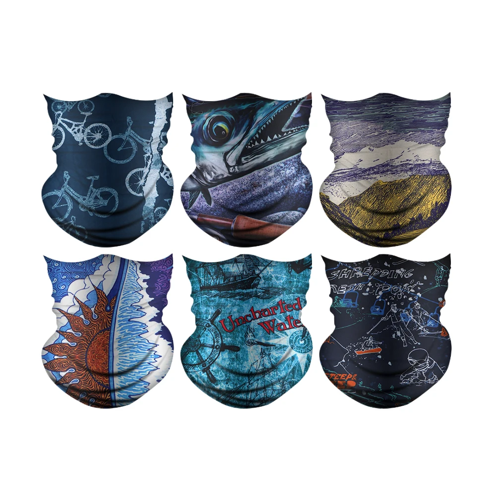 
Mixed Multi-Function Magic Seamless Head Bandanas Factory Outdoor Riding Sunproof Head Bandanas 