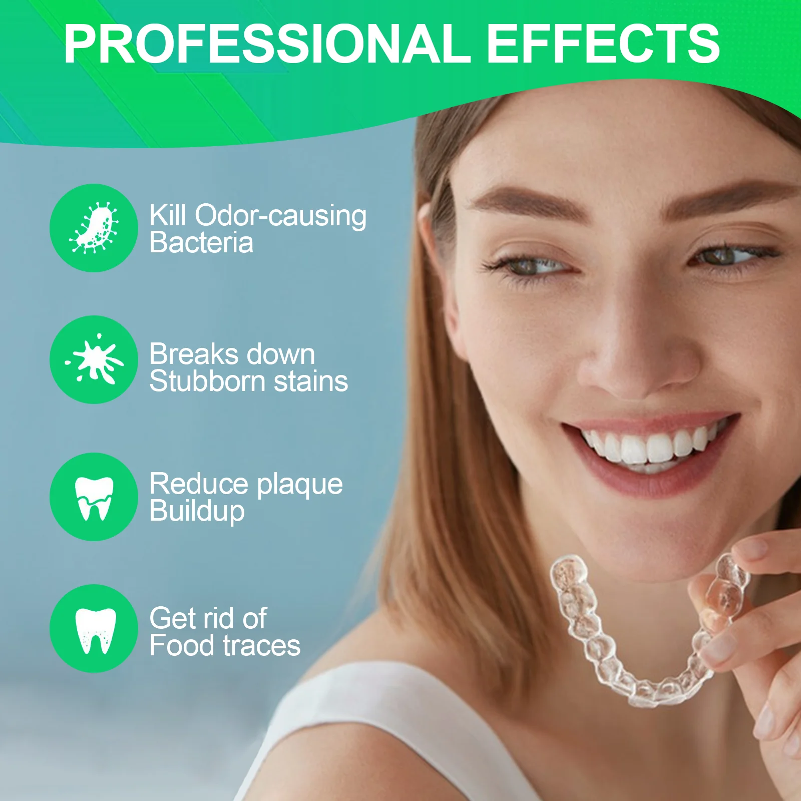 High Quality OEM Effervescent Tablet  Personal Daily Denture Cleaner and Whitener for Denture Cleaning