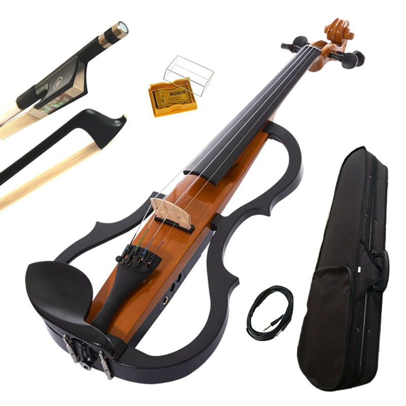 5 thomastik strings microphone handmade made in china cheap 4/4 carbon electric violin