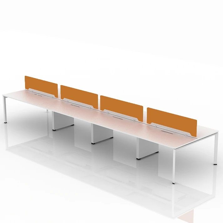 Modern Open Modular 4 Person Workstation 6 Seater Office Furniture Workstation