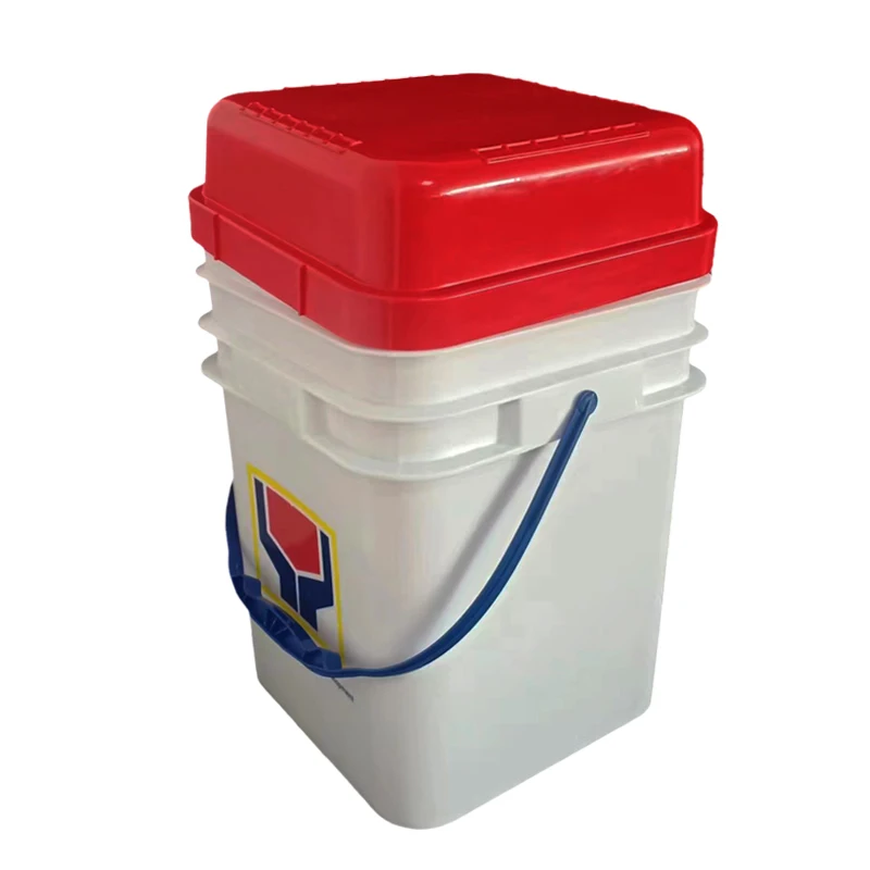 20 liters of material plastic square bucket pp raw material multi-functional bucket washing powder container