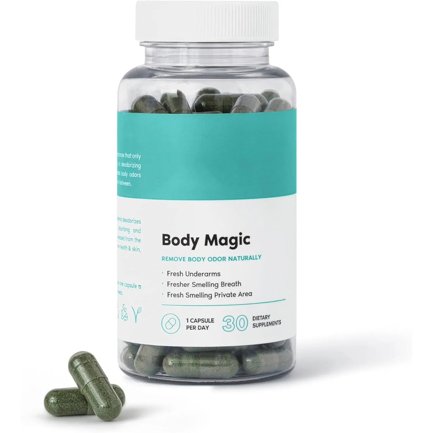 OEM ODM Private Label Fresh Smell Body Magic Odor & Skin Chlorophyll Tablet Health Care Product Capsules