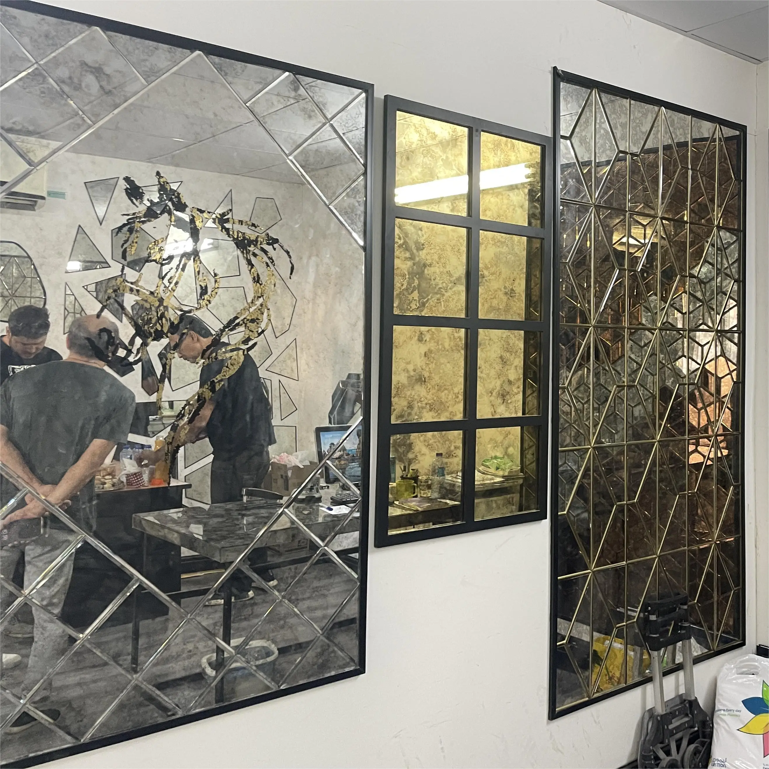 4mm 5mm 6mm antique furniture glass mirros for decoration antique mirror glass panels for decorative