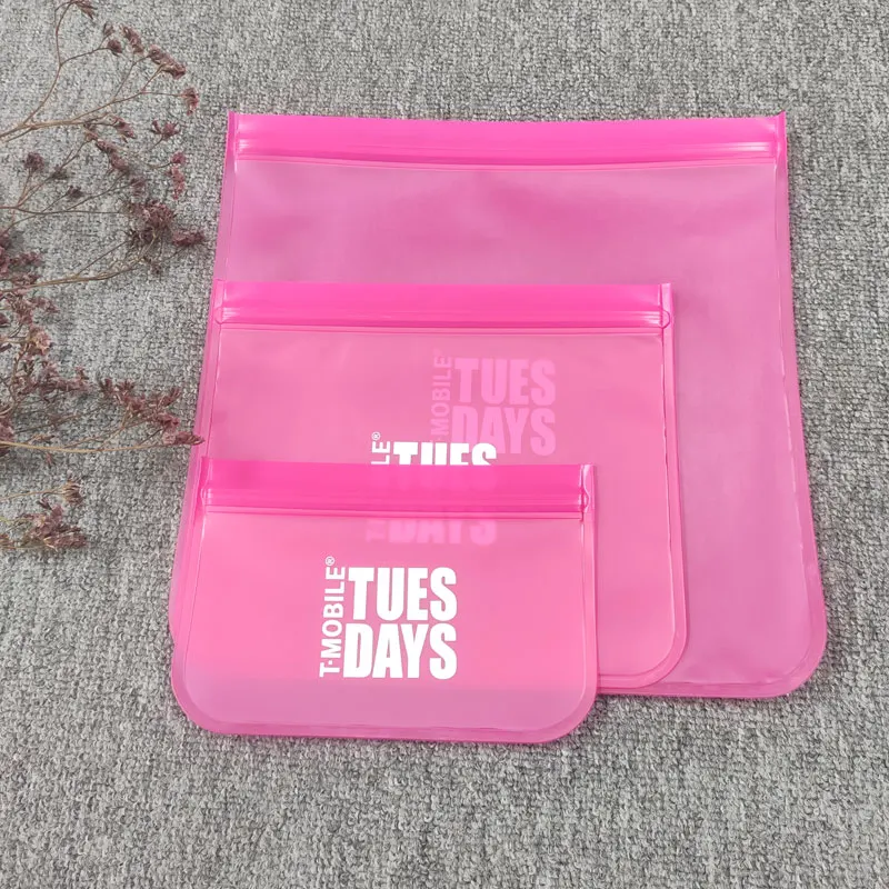 Wholesale price multi-purpose strong toughness PEVA zipper packaging bags for vegetable freezer bags