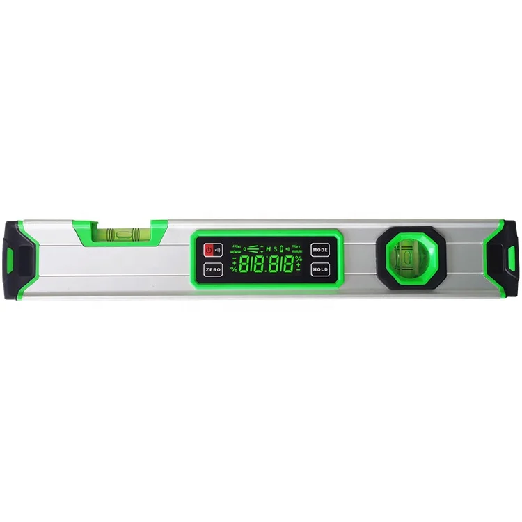 IP54 LED Screen 400mm/15.7inch High Precision and Durable Digital Spirit Level Angle Measuring Ruler Aluminum Bevel Protractor