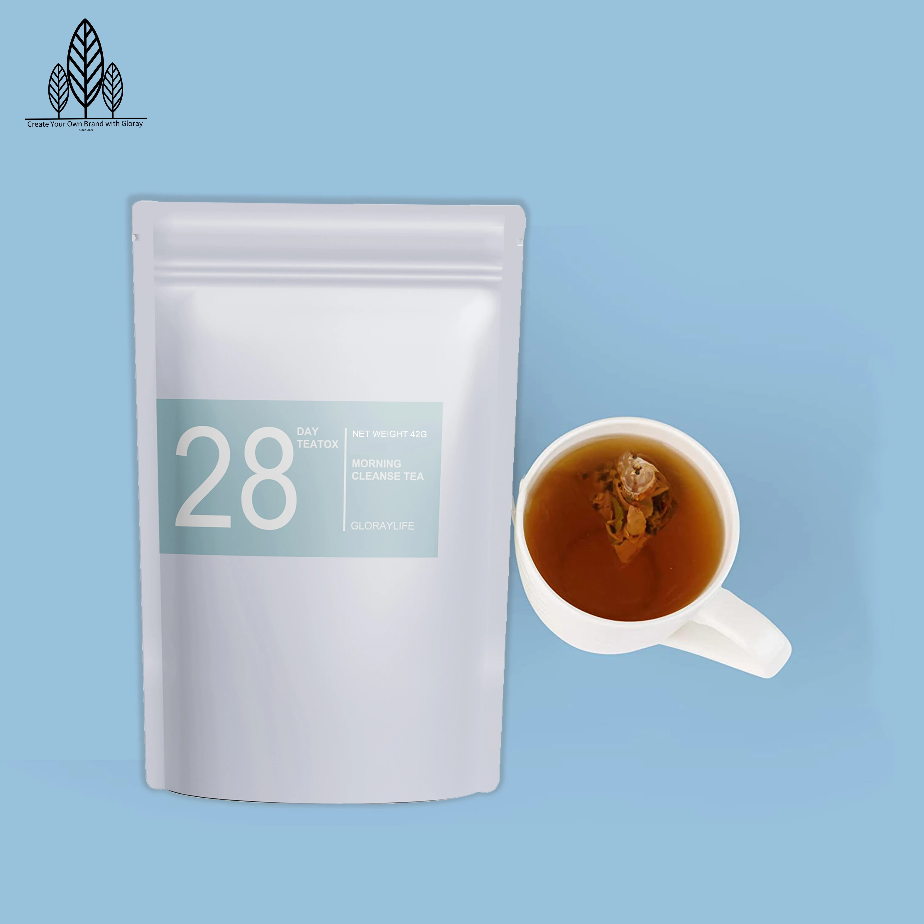 Morning Cleanse 28 Day Loose Leaf Herbal Tea for Weight Loss Detox Slimming Teatox Contains Antioxidants with My Logo