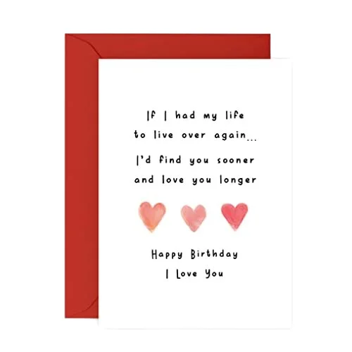 Full Love Birthday Card Funny Creativity Valentines Day Gift Cards