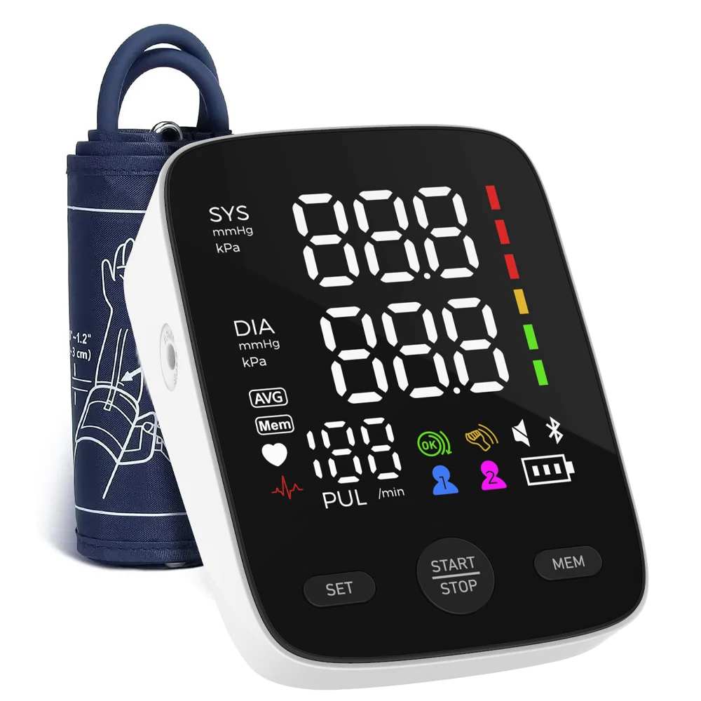 Smart Blood Pressure Monitor Arm Type Digital Automatic Voice Broadcast Blood Pressure Monitor For Home Hospital