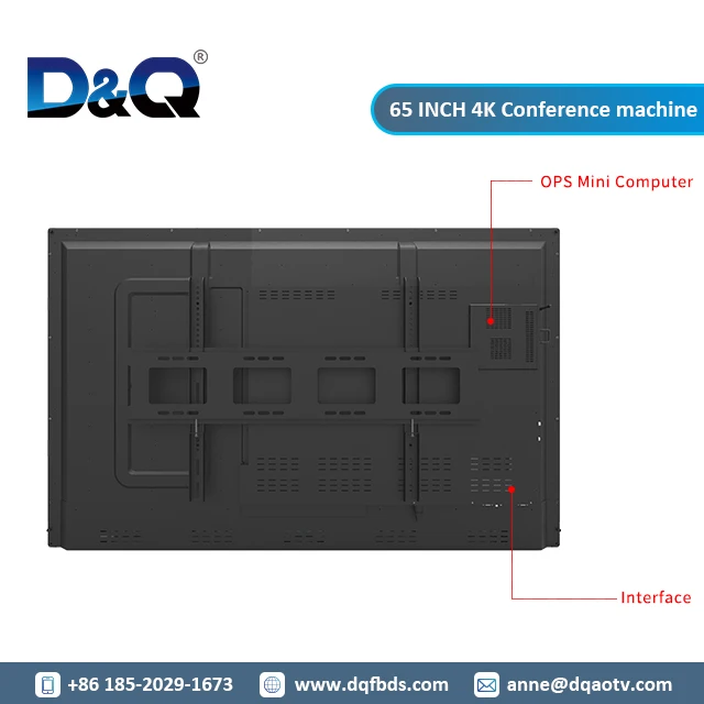 65 inch led high resolution touch screen monitor interactive panel all in one whiteboard smart