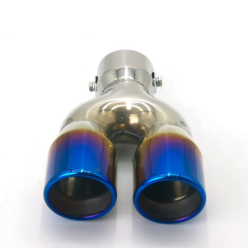 Hot Sale Customize Logo Color Exhaust Pipe Tail Throat Exhaust Tips Muffler Pipe Universal