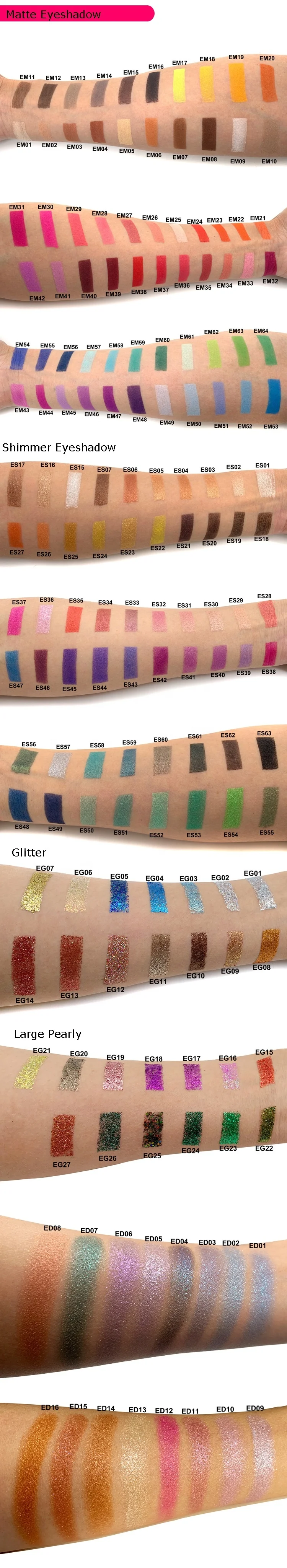 Private Label 4 6 8 9 12 16 18 20 21 25 30 Colors Custom Logo Eye Shadow