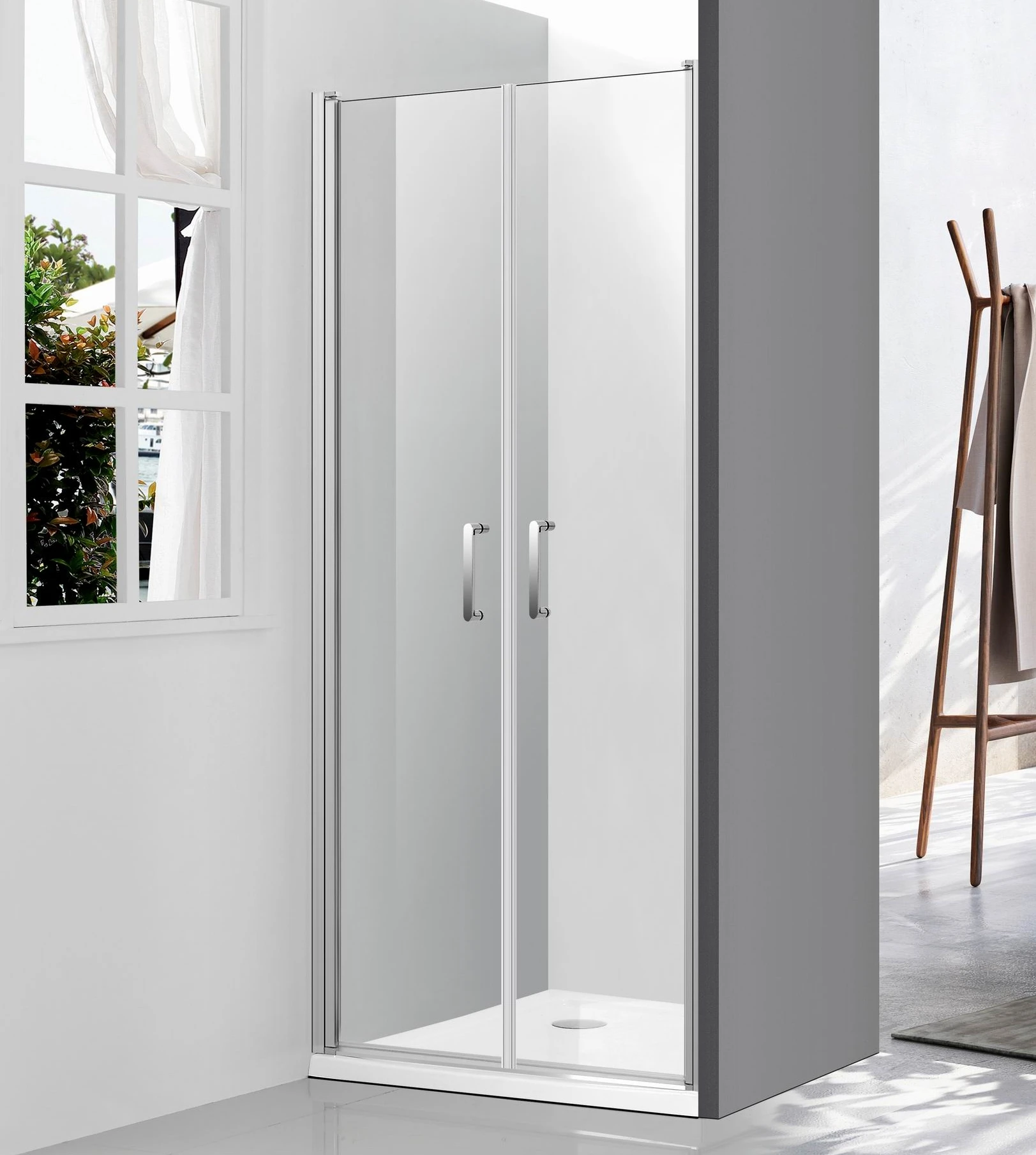 Pivot shower swing shower door shower enclosure bath cabin