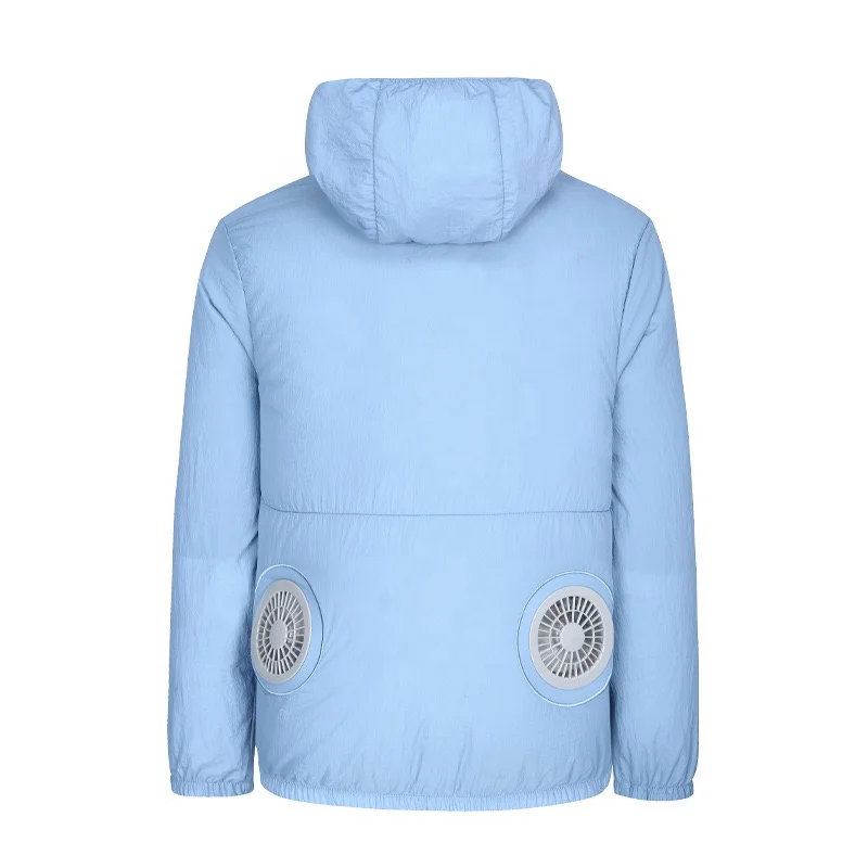 Summer outside summer sunscreen jacket lightweight cooling clothing air-condition safety with fan jacket for wholesale