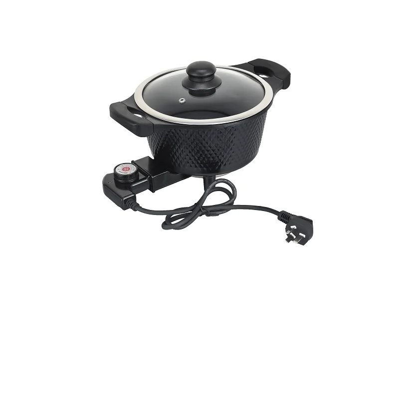 2021 High  Quality Electric cooking Pan 2.5L Student Dormitory Home Cool Handle Electric  Fry Pan  Soup Pot