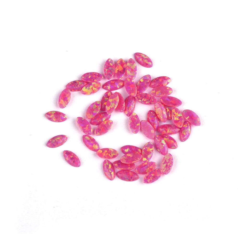 Wholesale Shinning Flat Tooth Gem Diamond 2x4mm DIY Trendy Butterfly Opal Tooth Gems