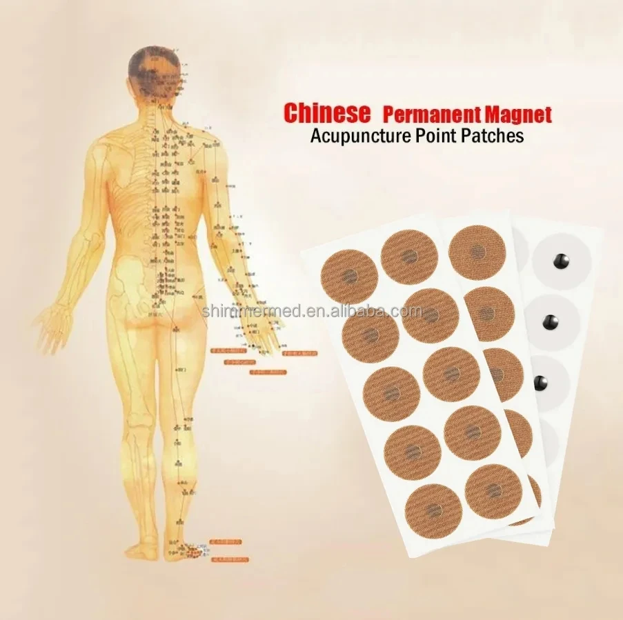 Gold Magnet Plaster for Acupuncture Point Massage