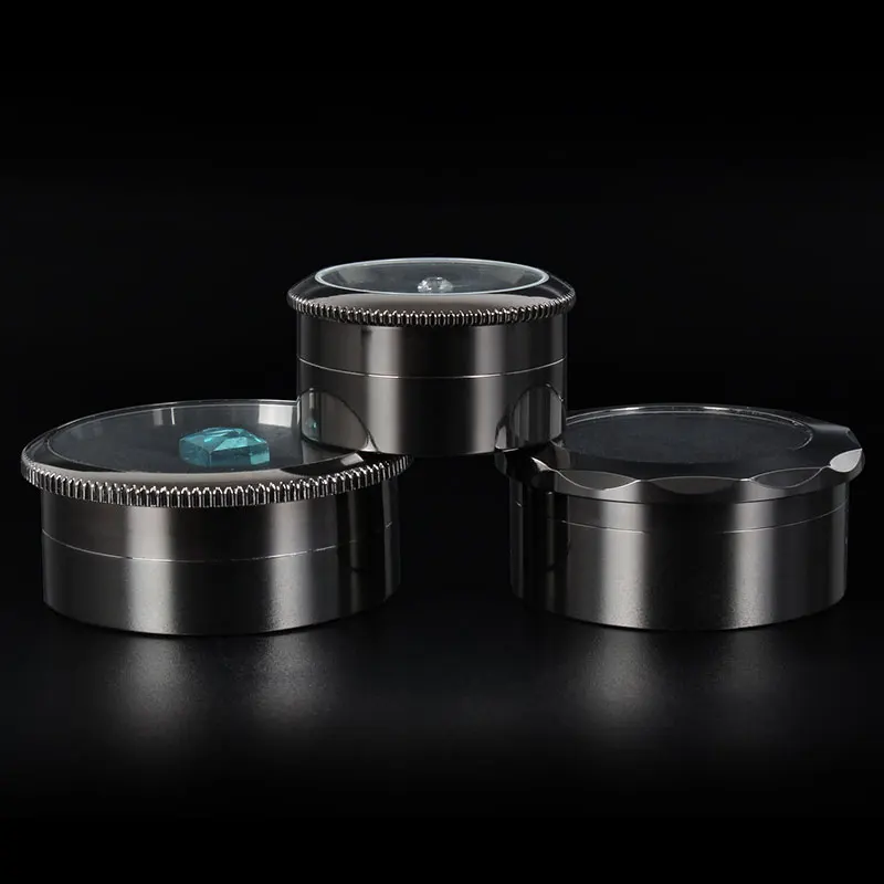 Wholesale Diamond Display Metal Case Stone Storage Box Gem Packaging