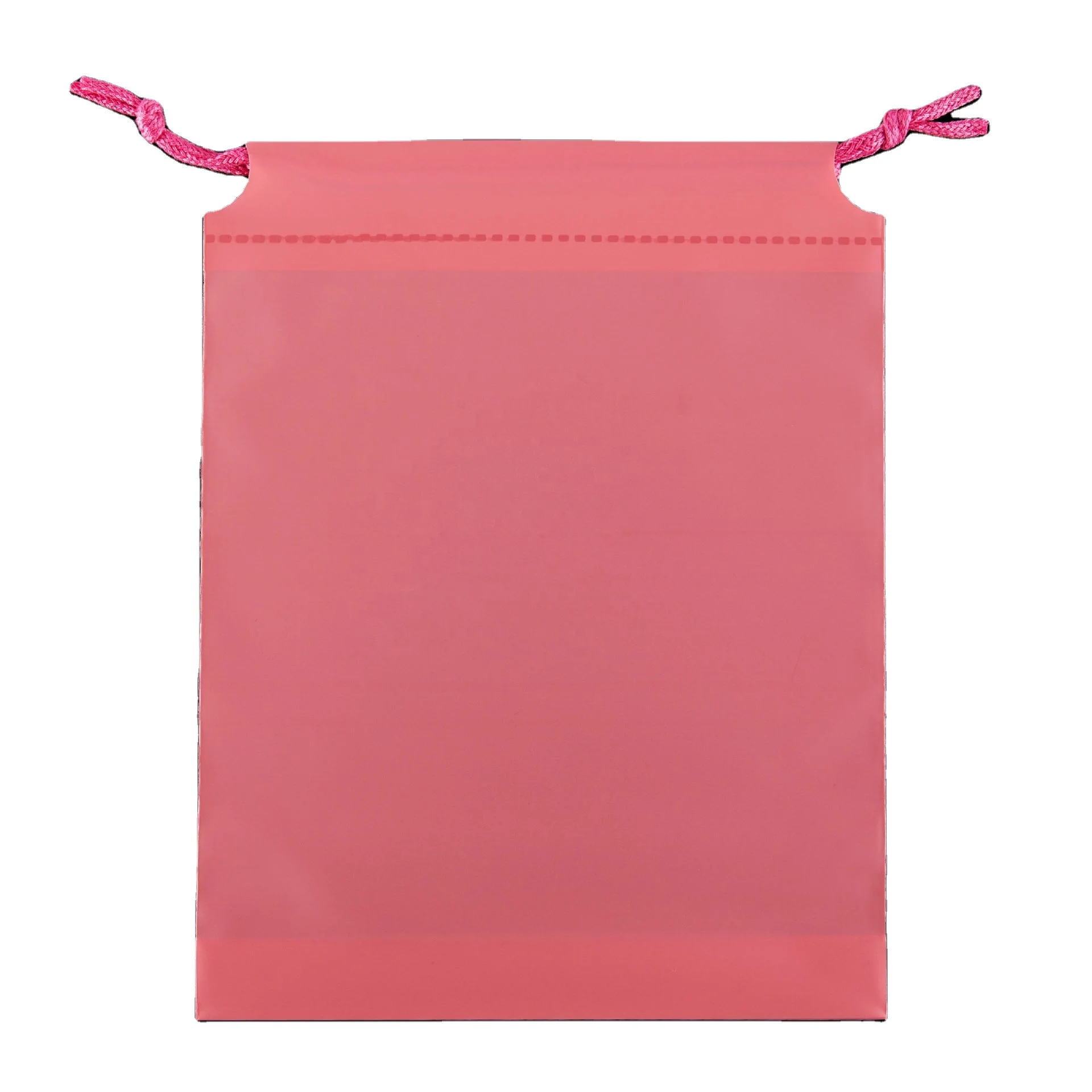 
Colorful Frosted PEVA Waterproof Makeup Bag Gift Packing Drawstring Shopping Plastic Clothing Bundle Pocket For Package 