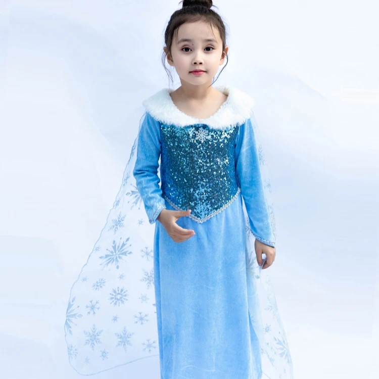 Guaranteed Quality Proper Price Kids Princess Dress For Snowflake Princess