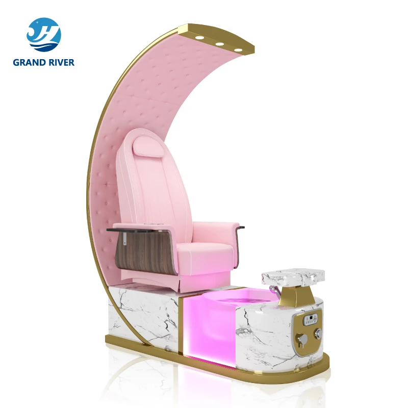 Beauty nail salon furniture electric spa massage chair foot bath spa pedicure and manicure chairs with heating function