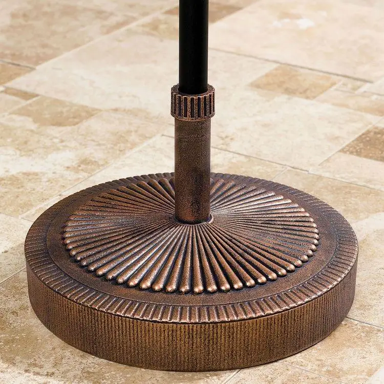 Heavy Duty Patio Resin Marble Cast Iron Plastic Water Filled Beach Garden Sun Outdoor Umbrella Parasol Base with Wheels