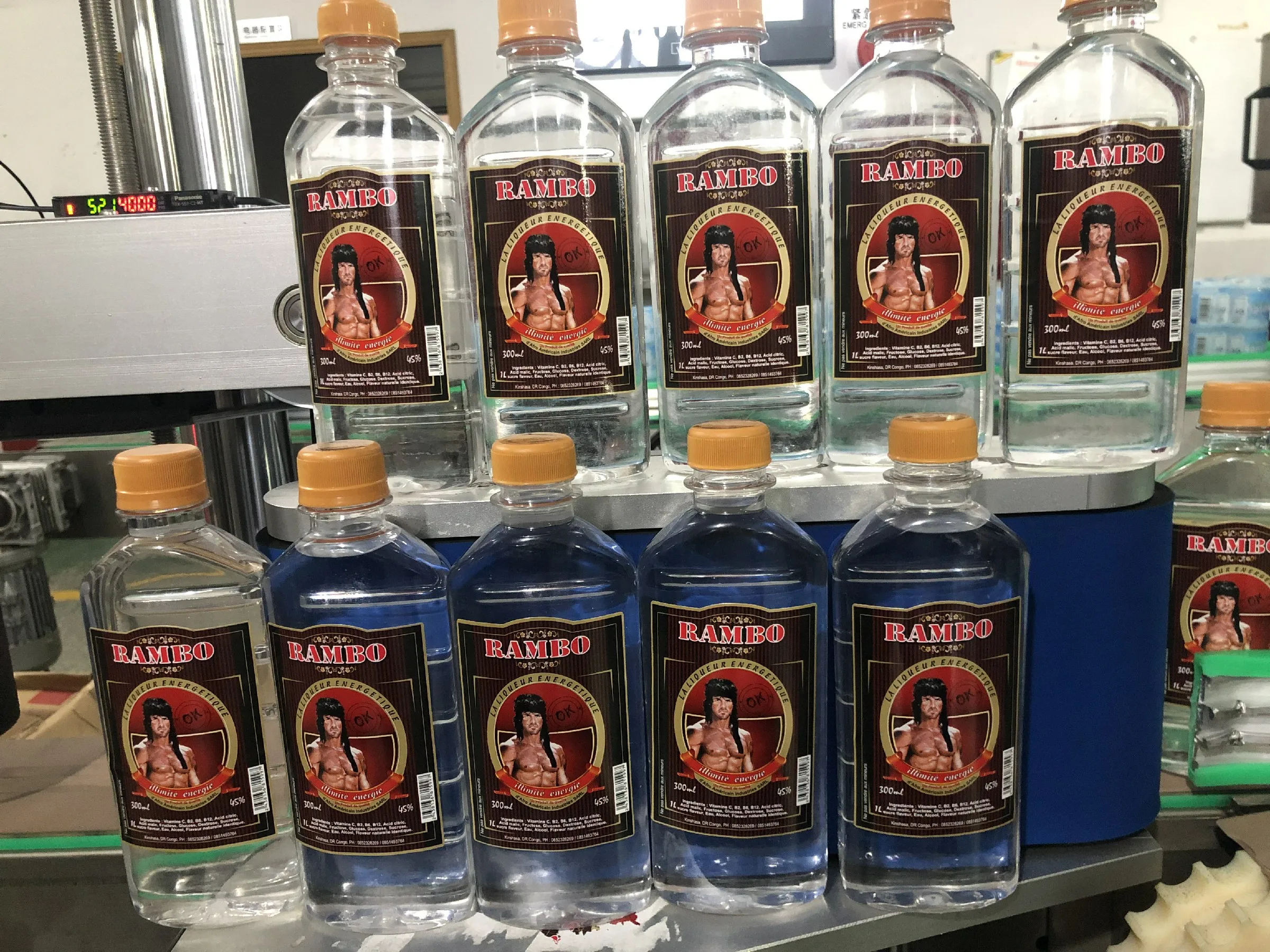 9000BPH liquor vodka plastic glass bottle filling machine