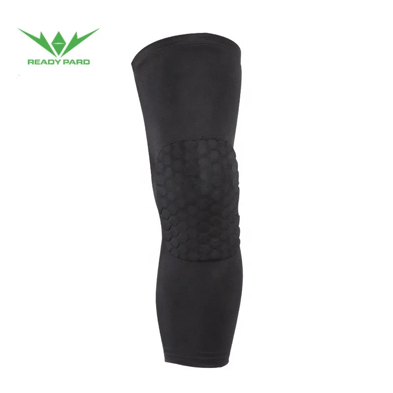 Custom Anti-slip Honeycomb Leg Sleeve Knee Protector Sports Knee Pads Protective Long elbow  Knee Pad For Sports