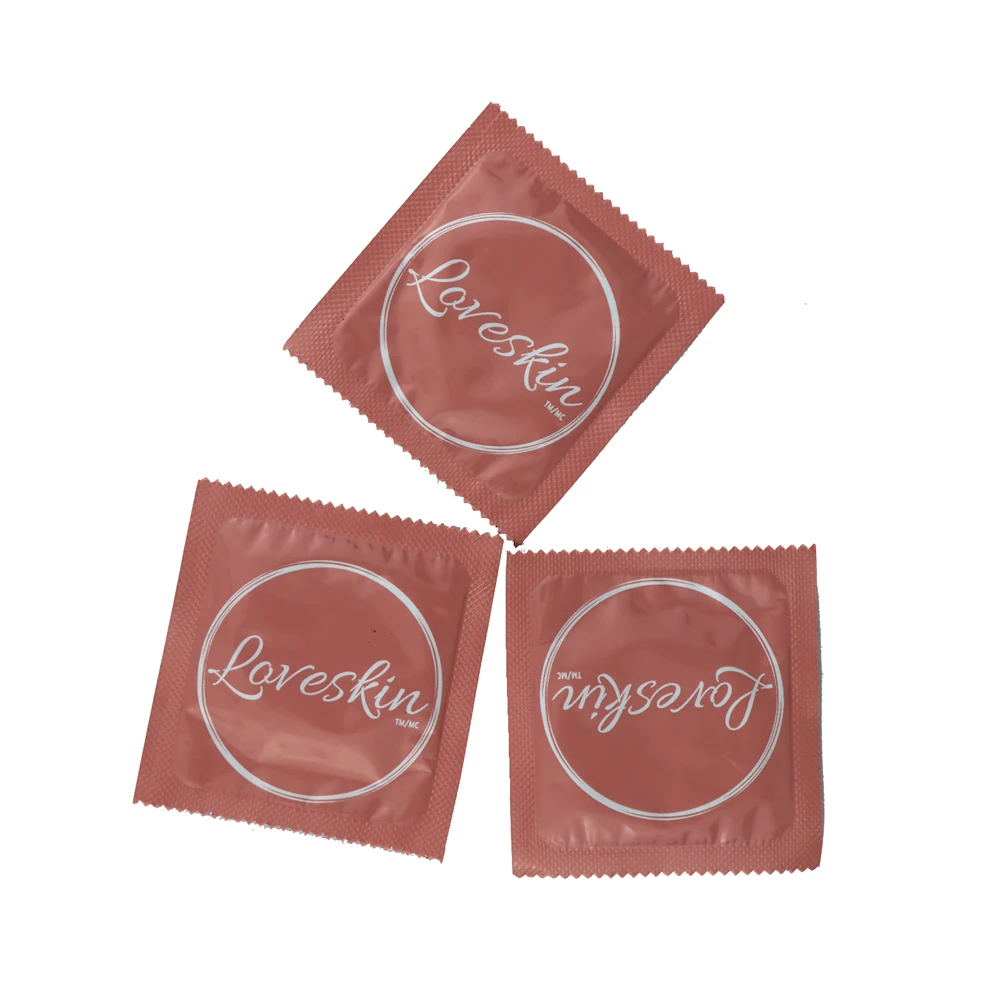 small condom with print designs