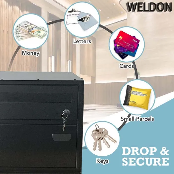 Factory Custom Outdoor Wall Mounted Metal Letterbox  Steel Mailbox Postal Service Letterbox with Lock for  Newspapers