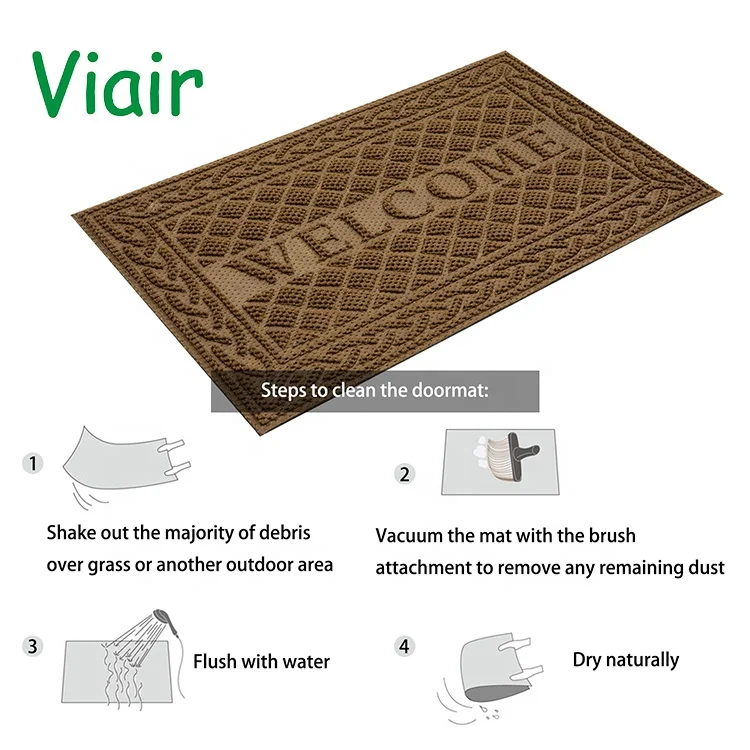 Carpet Rubber Backed Door bathroom anti slip mat Entrance Rug Indoor/Outdoor Doormat