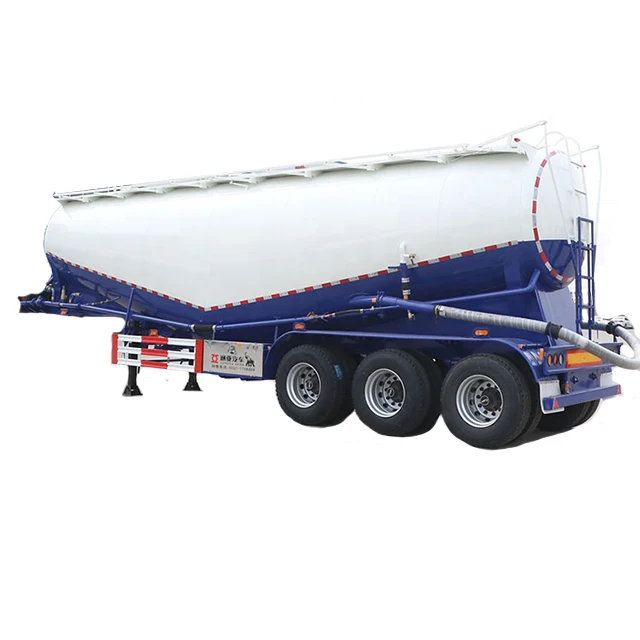 3 axle 60cbm bulk cement tanker semi trailer for sale