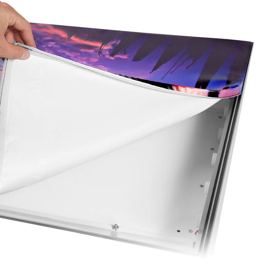 custom backlit textile light box fabric printing for frameless seg exhibition fabric led light box