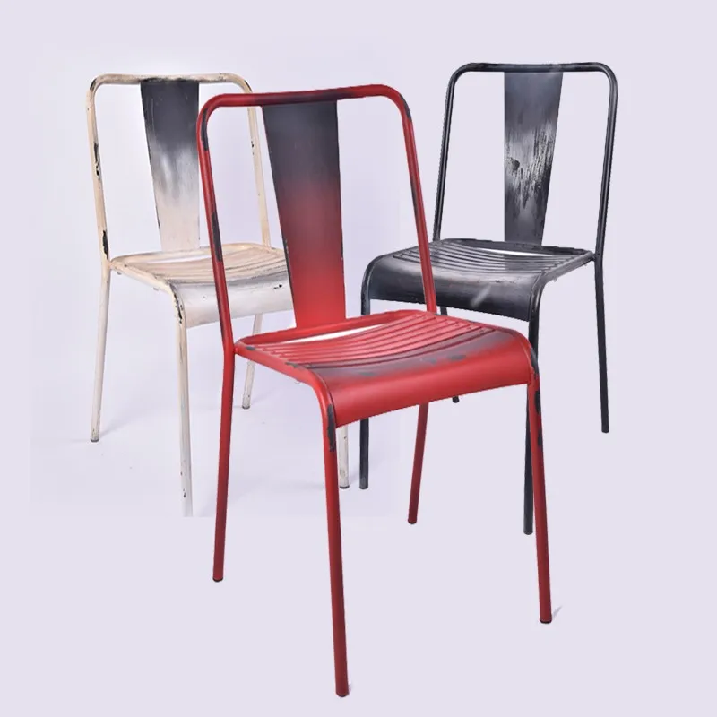 
Industrial Furniture antique metal coffee chair 