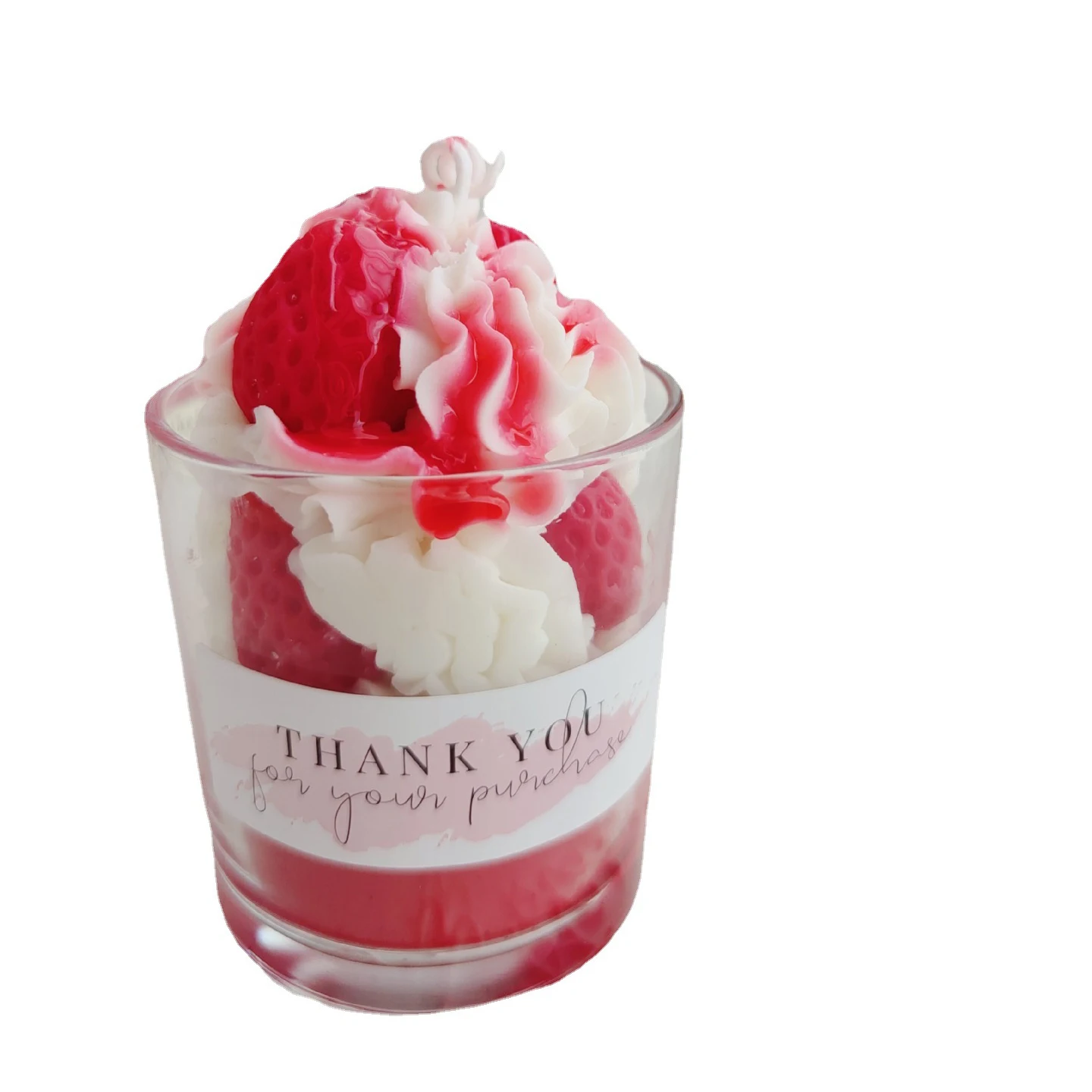 Wholesale luxury chocolate ice cream handmade cup wax cute fruit dessert aromatherapy candles as a Wholesome gift for friends