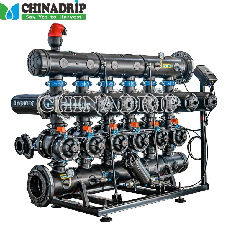 Irrigation Backwash filtration system H Type 4 inch water Automatic Self-Clean filter for agriculture