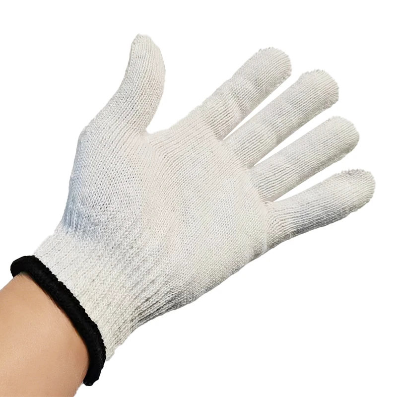 Cheap Wear-Resistant Cotton Knitted Working Protective 10 Gauge 30G Cotton Working Gloves