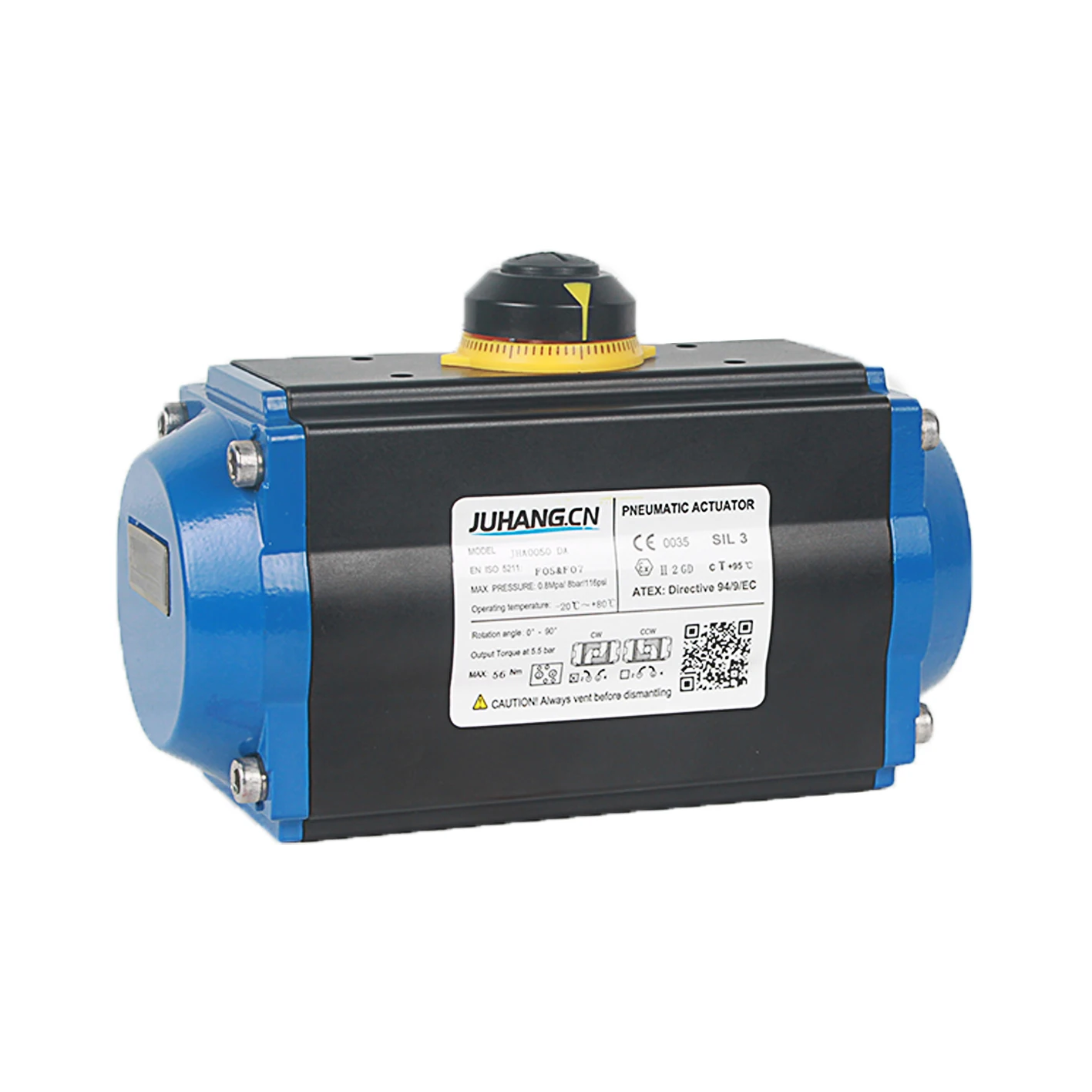 
ball valve butterfly valve double acting pneumatic actuator 