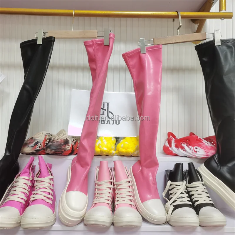 Pink Red Canvas Shoes Brand Ankle Lace up Women Lady Sneaker Zip Hip Hop Designer Flats Boots