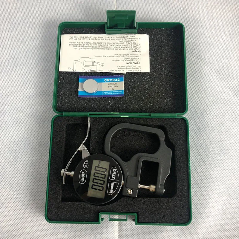 Digital display thickness gauge micrometer thickness gauge high precision 0.001 thickness measurement