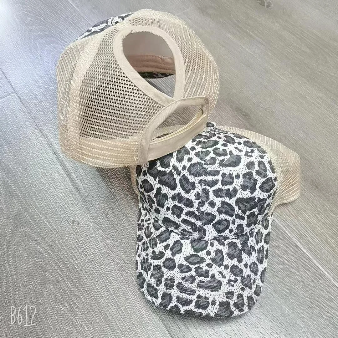 BSCI GRS Factory Pony tail hat Custom Ponytail Mesh Baseball Cap for Women,pony tail hats,glitter Ponytail Trucker Hat