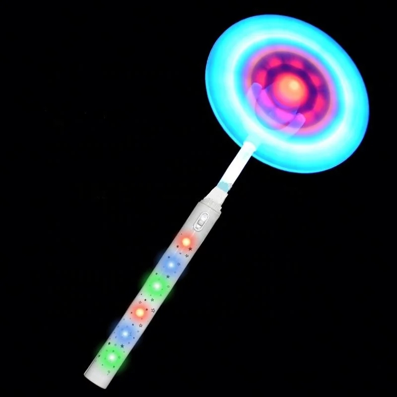 High Quality Spinner Glow Flashing Light Up Windmills Wind Spinner Glows Toys With Music