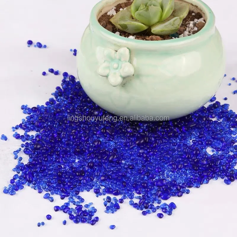 Crystal glass beads for decoration colored glass rocks good quality glass beads (1600305332221)