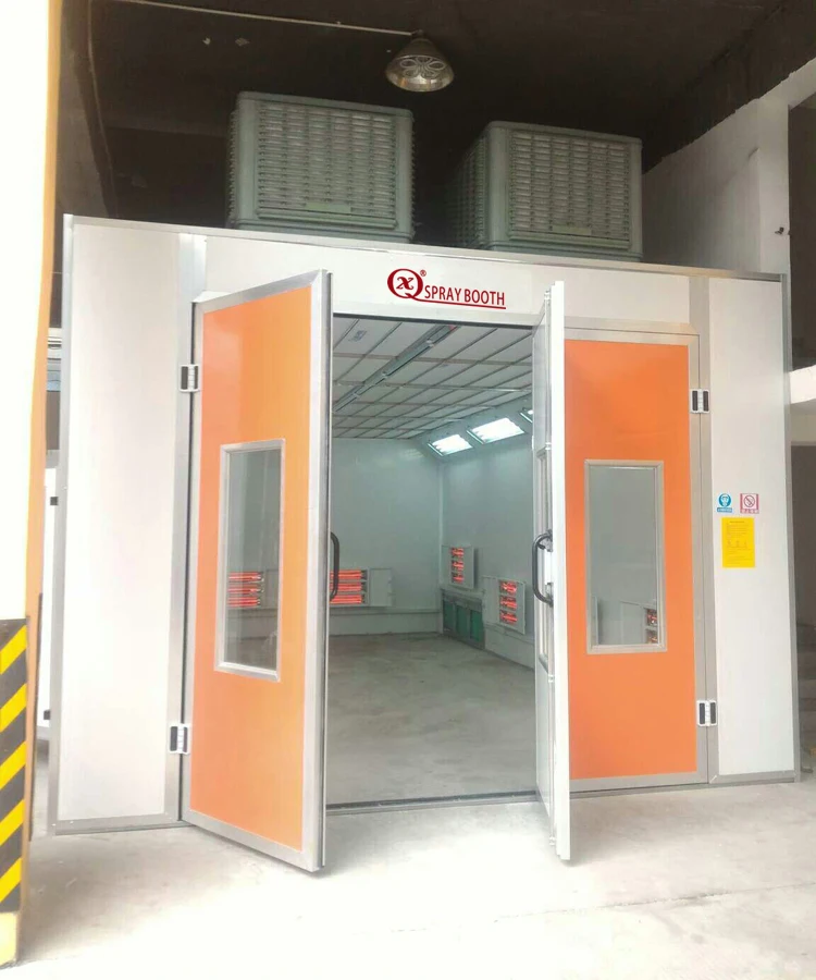 Industrial large bake oven room box car lighting spray paint booth equipment